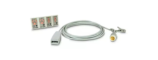 Cable Troncal ECG Philips M1669A AAMI/IEC 2.7m 3 Derivaciones 12 Pines IntelliVue