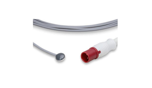Sonda de Temperatura Cutánea Philips 21078A Reutilizable 2 Pines Monitorización Continua
