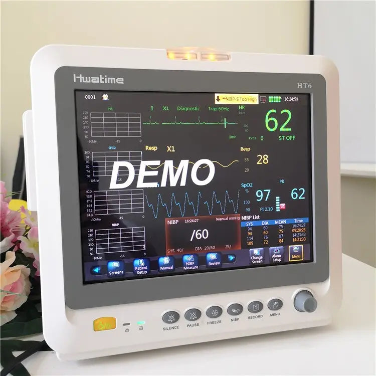 Monitor de Paciente Modular Hwatime HT6 | Pantalla de 12.1" para Quirófano y UCI